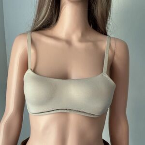 Auden Light Beige Square-Neck Seamless Bralette